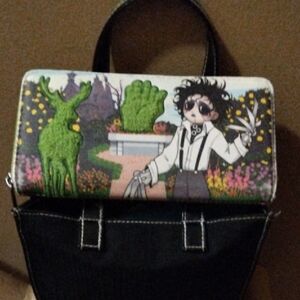 Loungefly Green and Black Graphic "Edward Scissors Hands Wallet"